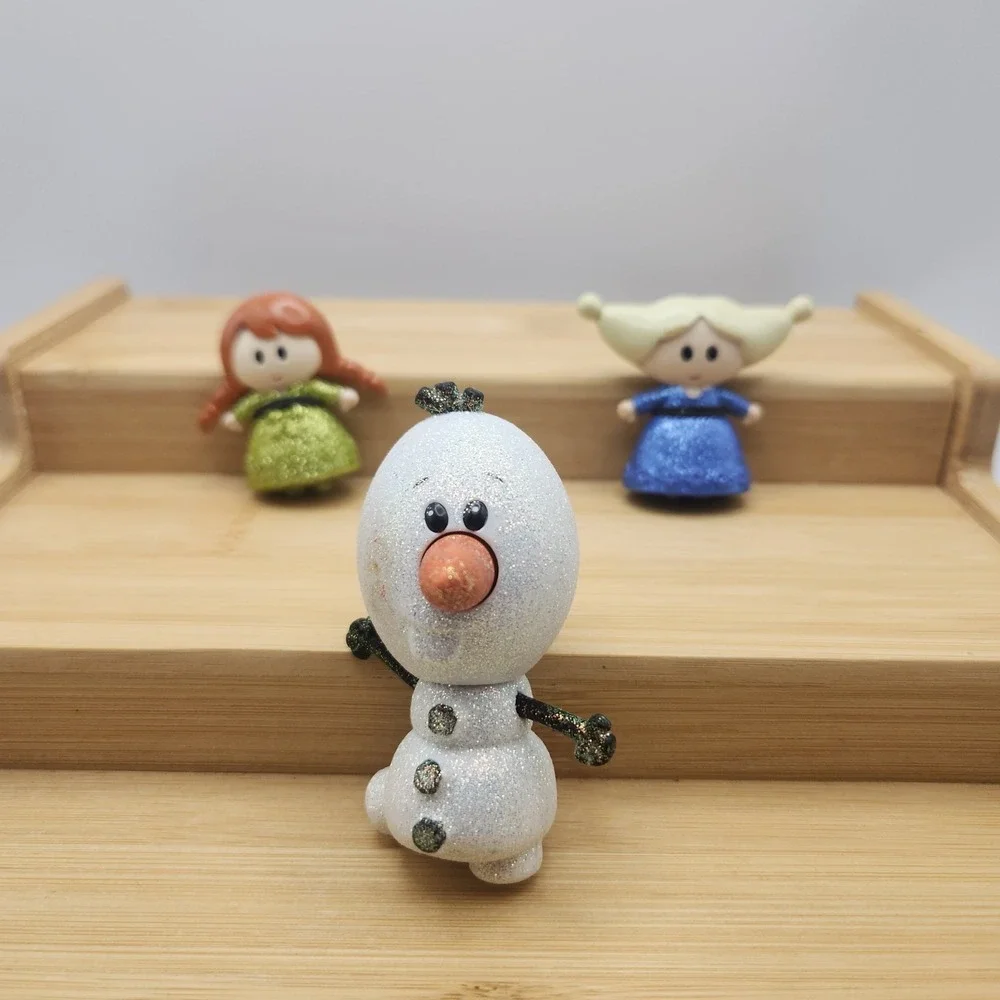 Disney Animators Collection Littles Frozen Anna Elsa Olaf Mini Micro Figures Lot
